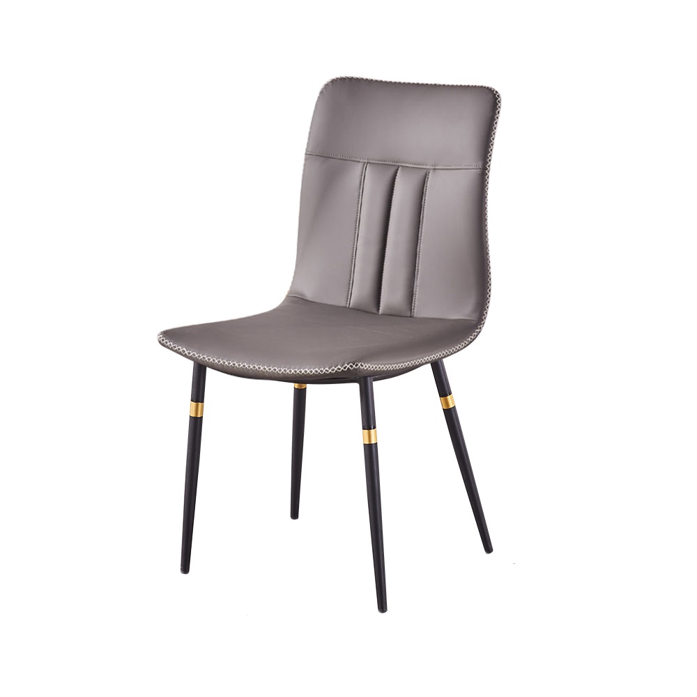 Modern Dining Chair High Back Upholstered Leather Dining Chair (Set of