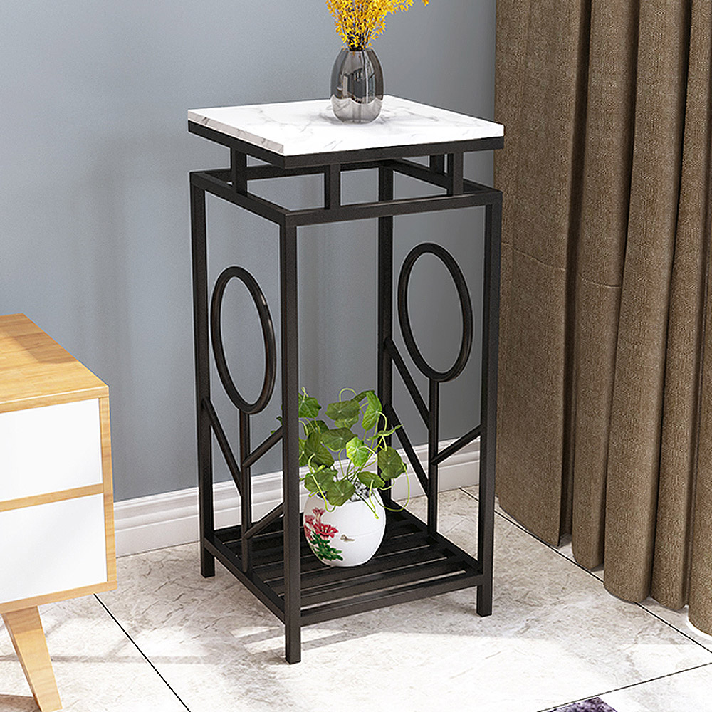 31.5" Luxury Standing Plant Stand In Black