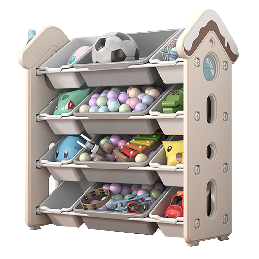 Large Kids' Storage House Toy Organizer in WhiteHomary