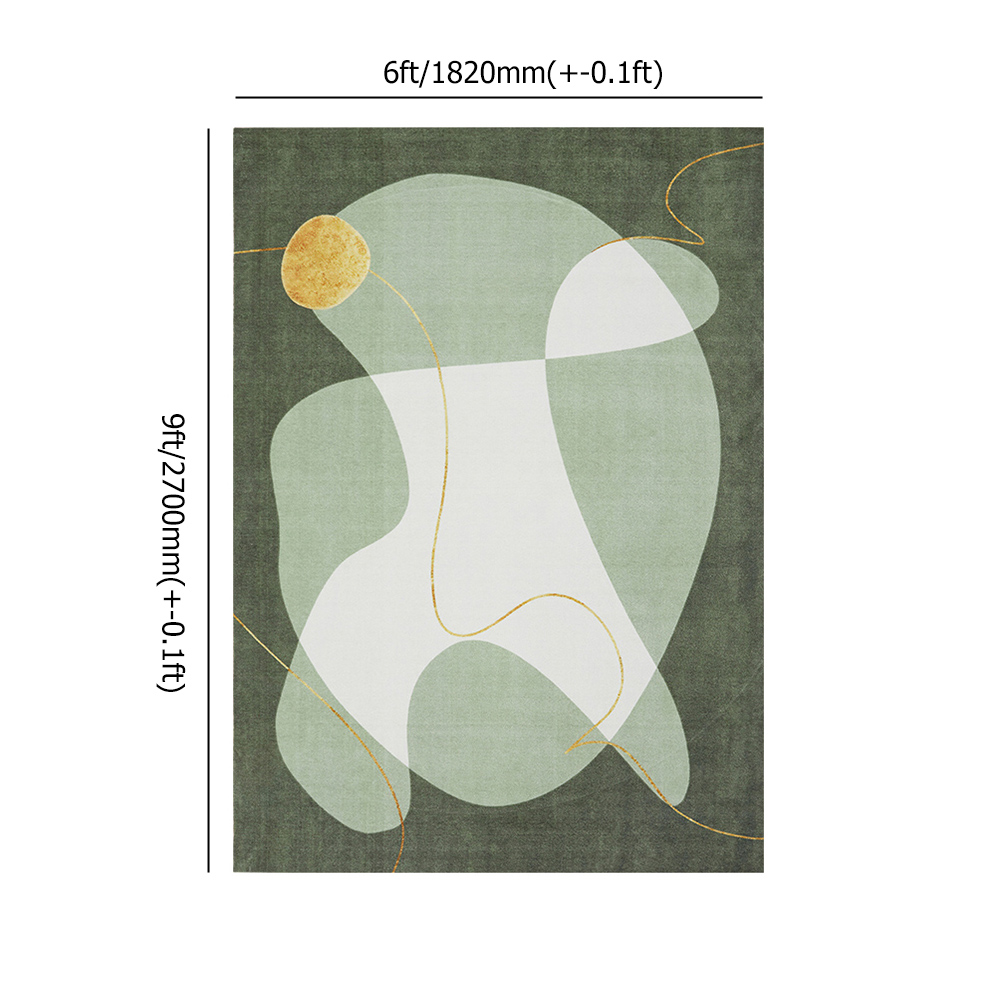 

5' x 5' Creative Style Green Round Area Rug