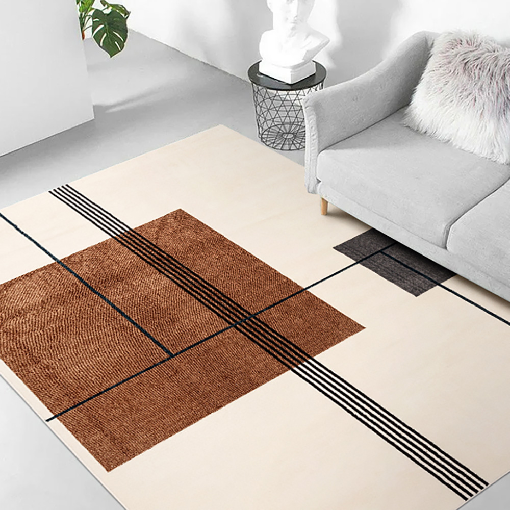 

6' × 9' Modern High-end Simplicity Minimalist Beige Designed Area Rug