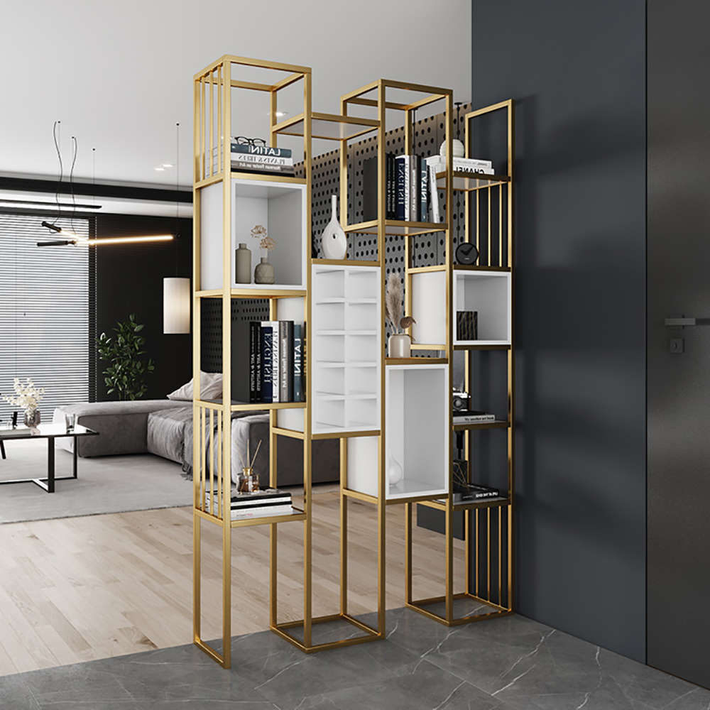 

Luxury Etagere Bookshelf with Open Back