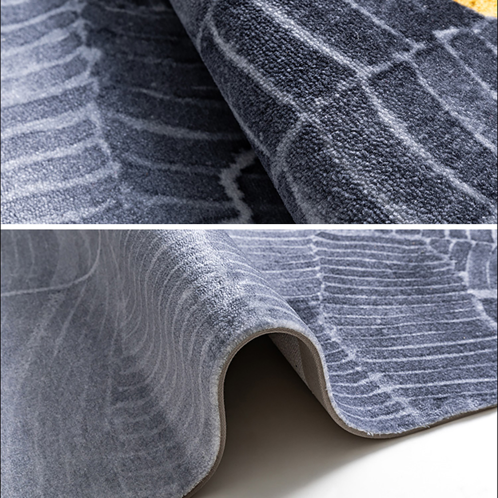 3000mm × 4000mm Contemprary Grey Artistic Geological Structure Designed ...