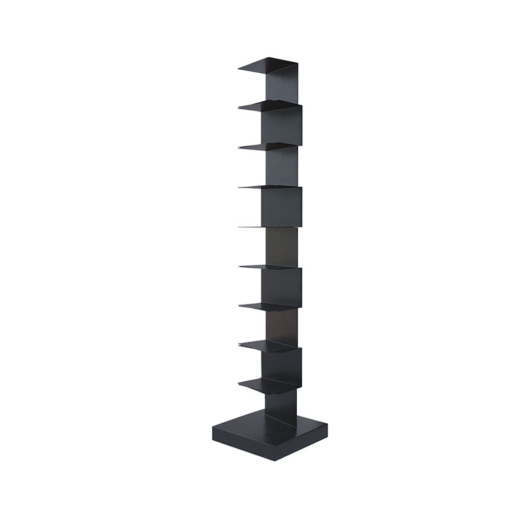 

9-Tier Decorative Stacked Etagere Bookshelf with Metal Frame