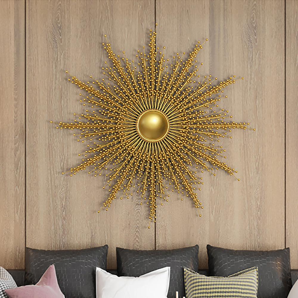 

Modern Metal Gold Blooming Sunflower Home Abstract Wall Decor Art