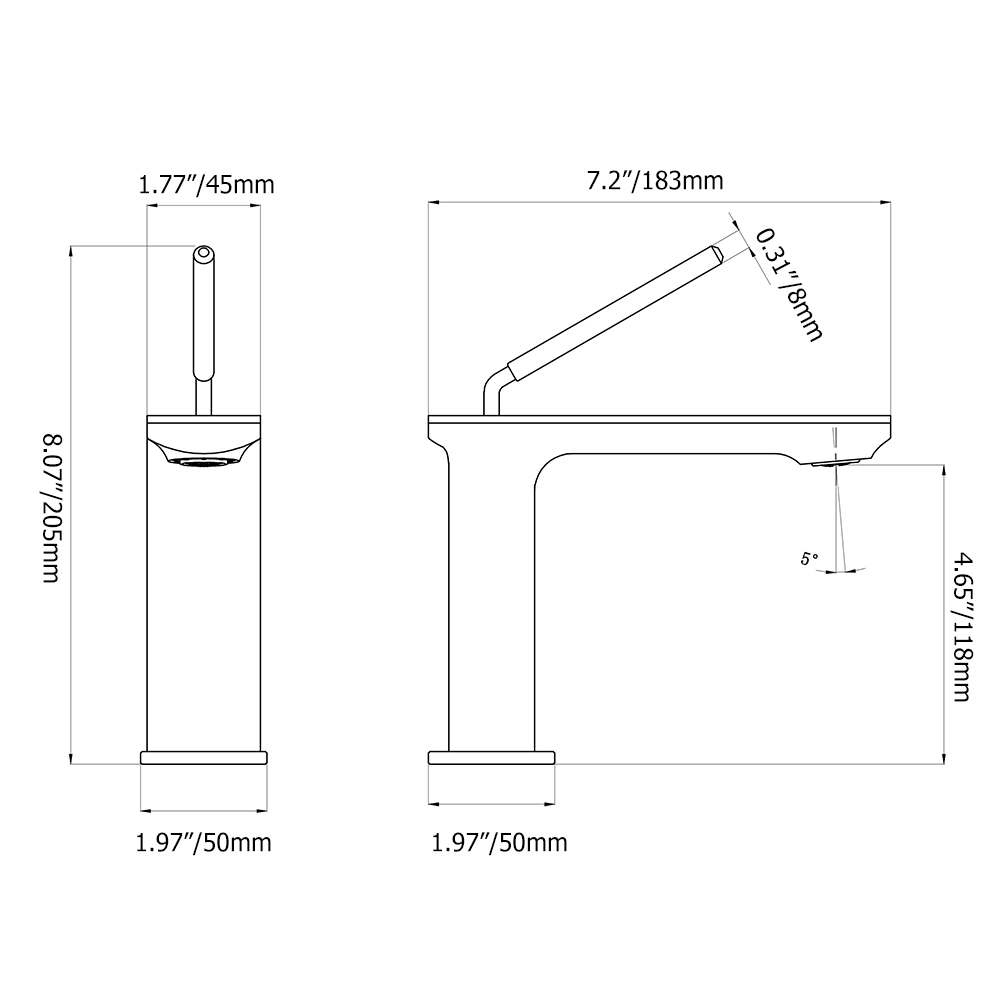 Brushed Gold 1Hole Bathroom Sink Faucet Single Handle Solid BrassHomary