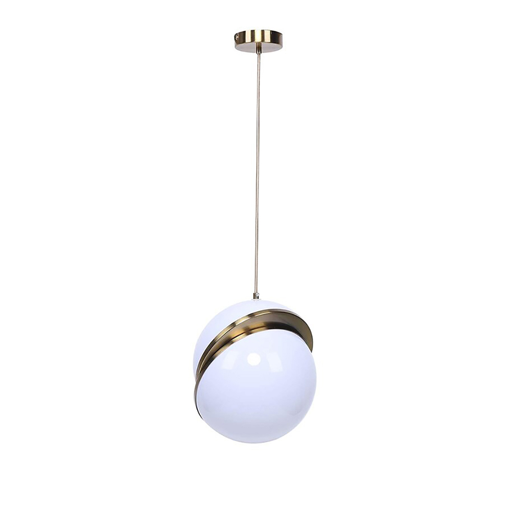 Nordic Modern 1-Light Pendant Light White Lampshade LED Lighting