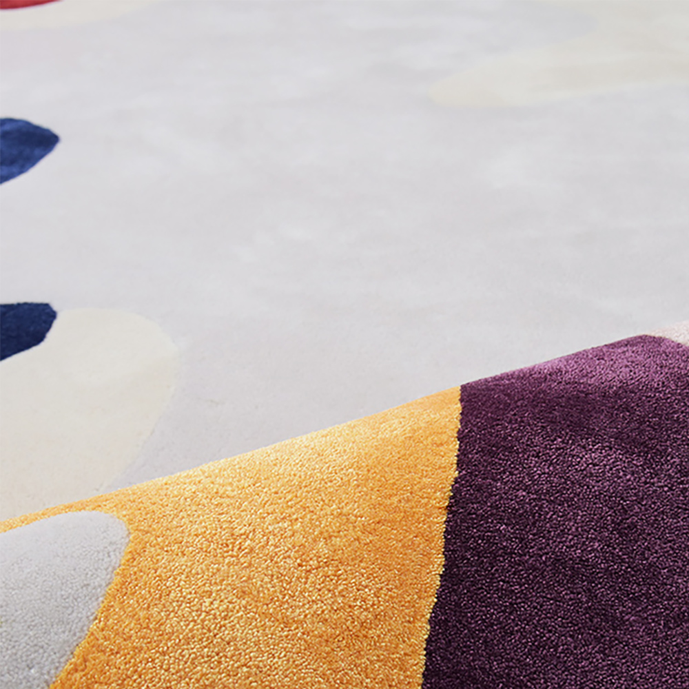 

10' x 13' Designer Modern Style Retangular Multi-color and Flow Pattern Area Rug