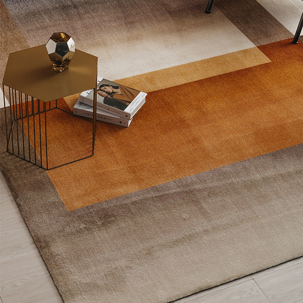 

10' x 13' Creative Modern Style Retangular Brown and Geometric Area Rug