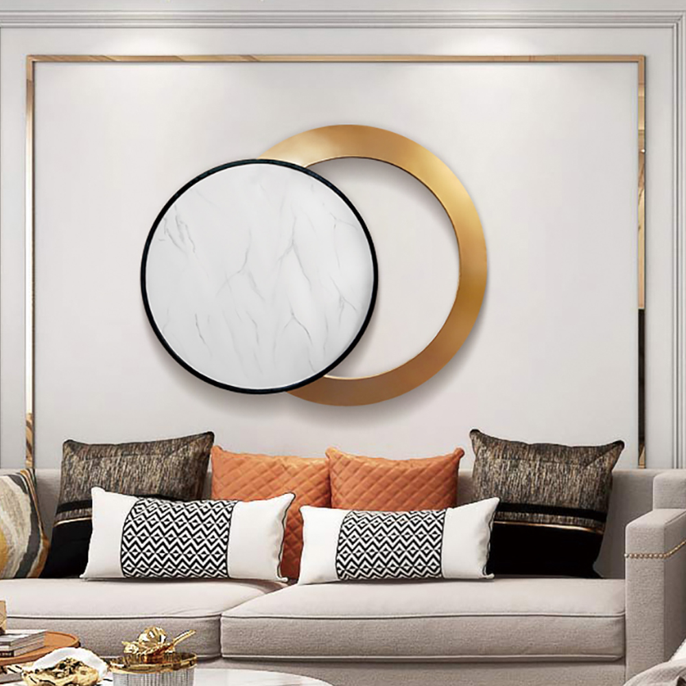 Modern Geometric Circles Simple Wall Decor Metal Home Art