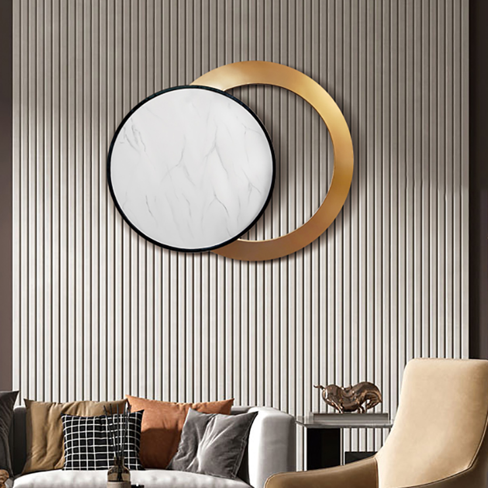 Modern Geometric Circles Simple Wall Decor Metal Home Art