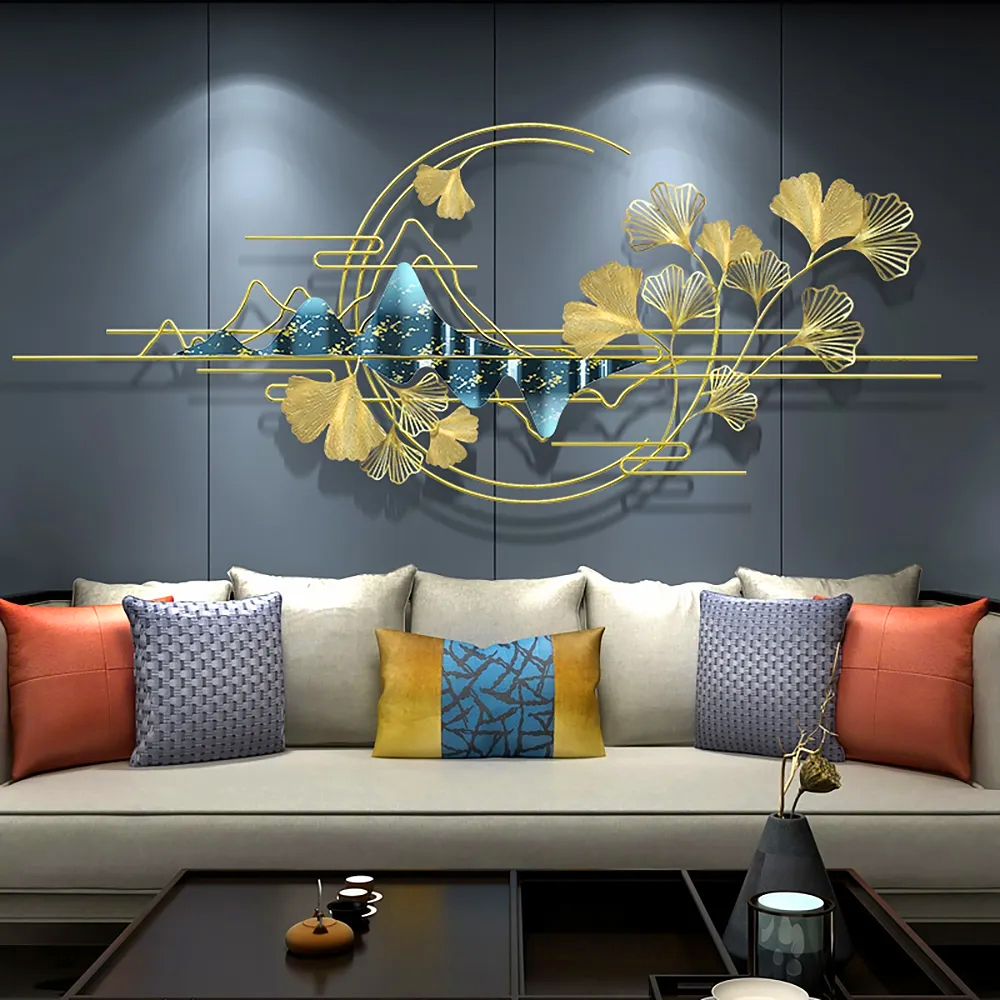 59.1" x 23.6" Light and Luxurious Style Metal Wall Decor