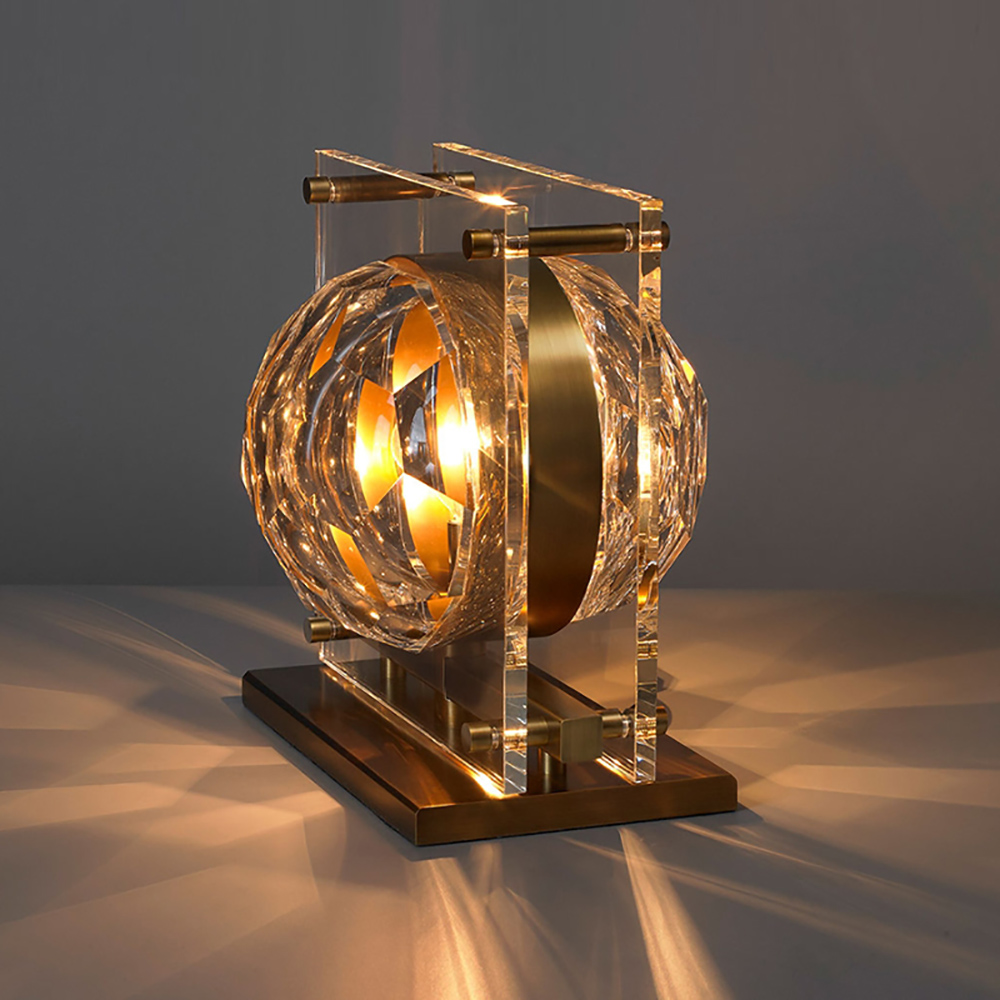 

Postmodern Geometric Crystal Table Lamp 1-Light with On / Off Switch