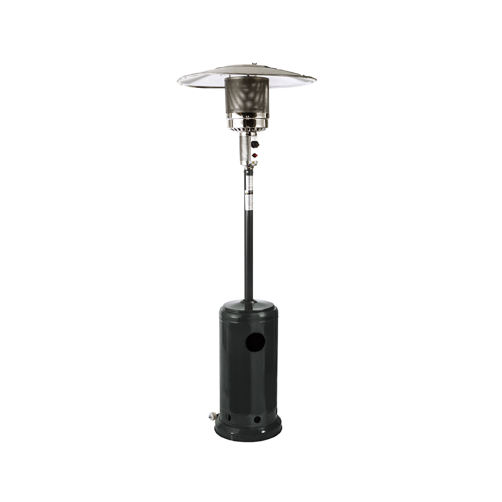 46,000BTUs Outdoor Patio Propane Gas Heater with Low Gas Bucket Black Finish