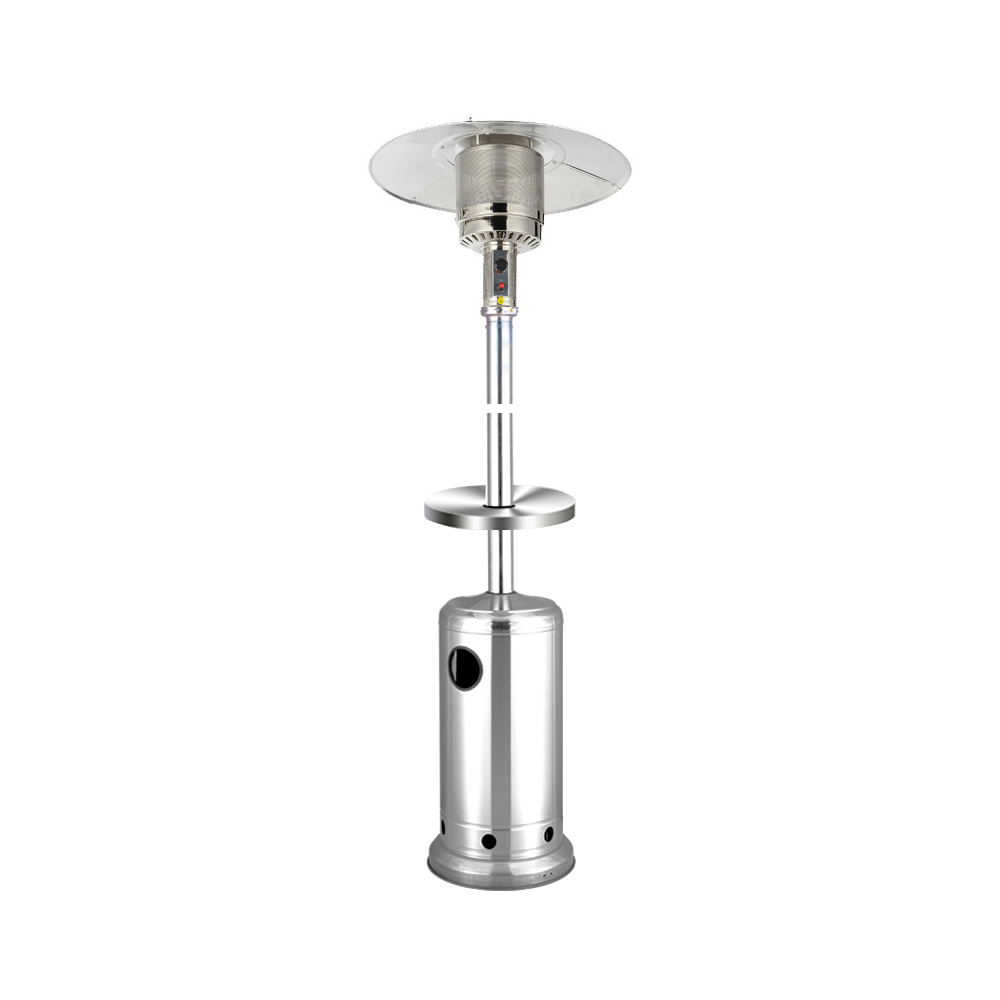 46,000BTUs Stainless Steel Outdoor Propane Heater with Table