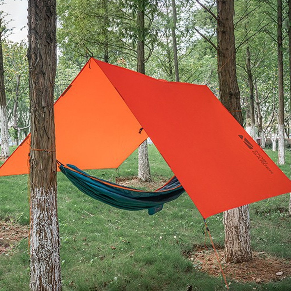 

Trekking Outdoor 3 in 1 Shelters 20D 400T Double Grid Nylon Tarp/Raincoat/Mat