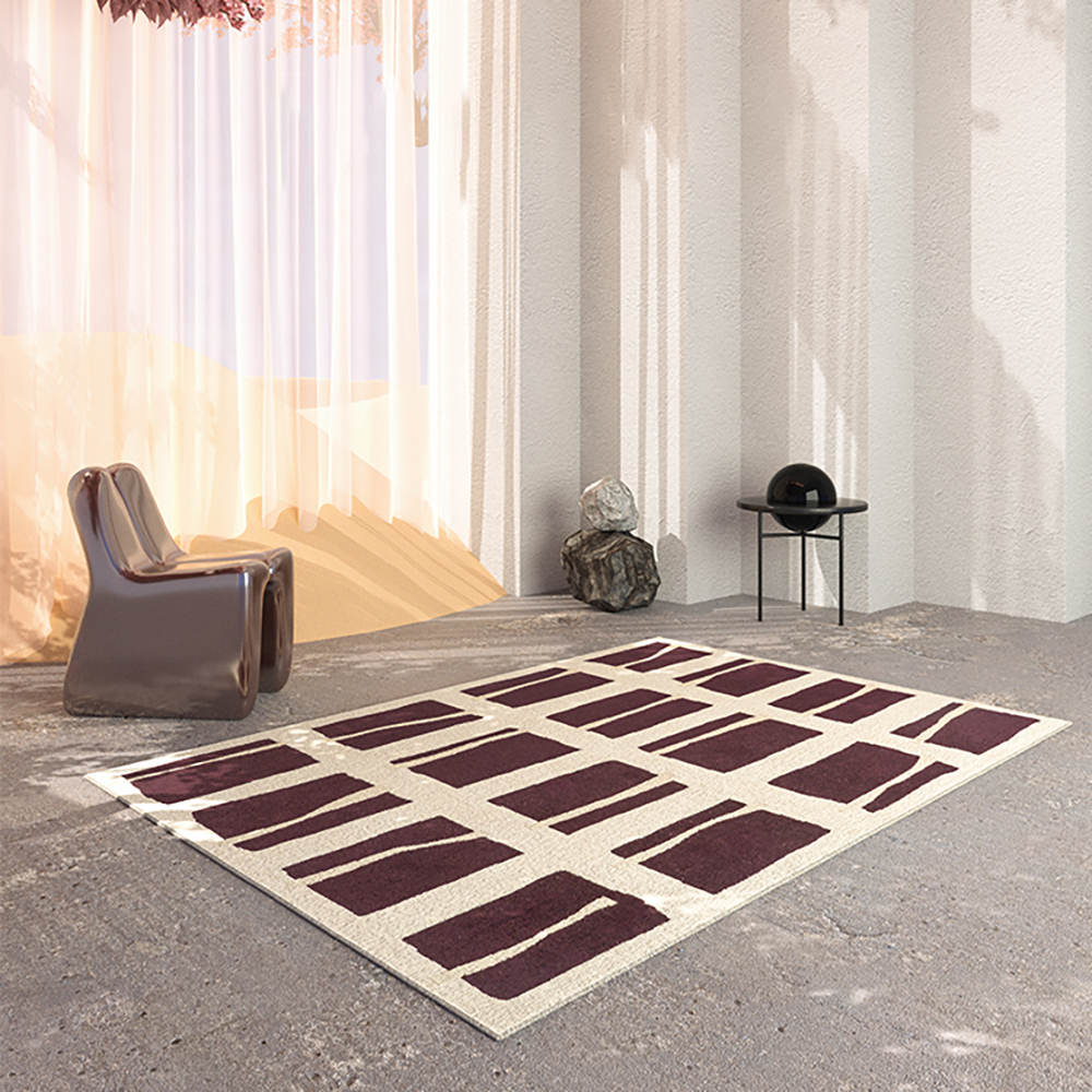 

10' x 13' Rectangular Geomatric Contemporary Multipurpose Purple Area Rug