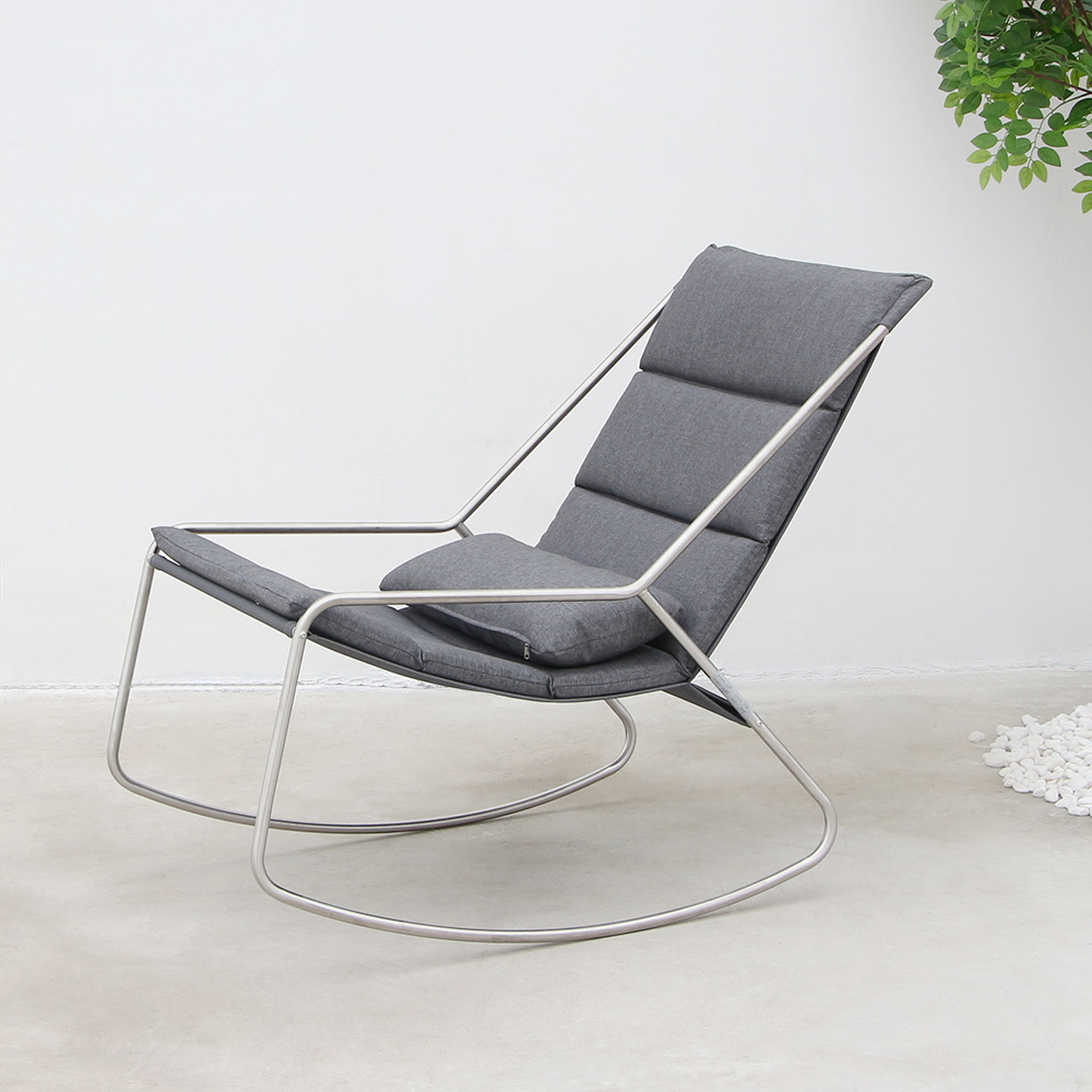 

Patio Rocking Chair with Stainless Steel Frame