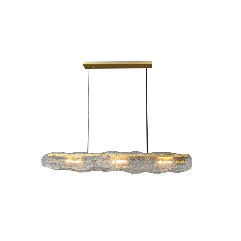 

Postmodern Wave Shaped Glass Pendant Light Kitchen Island Light