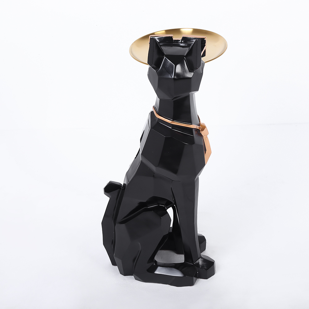 Modern Black Side Table Tray End Table with Tissue StorageHomary