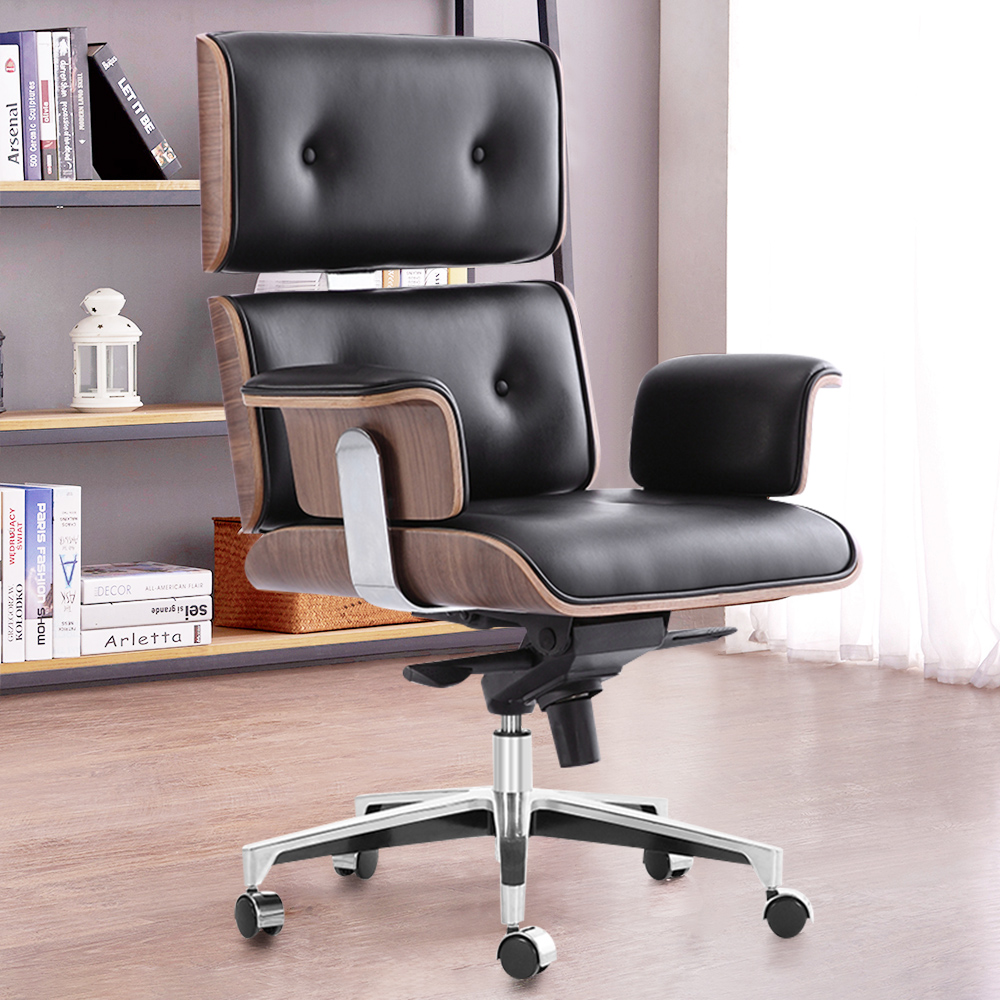 

Modern Executive Chair Task Chair Upholstered Swivel Office Chair Height Adjustable