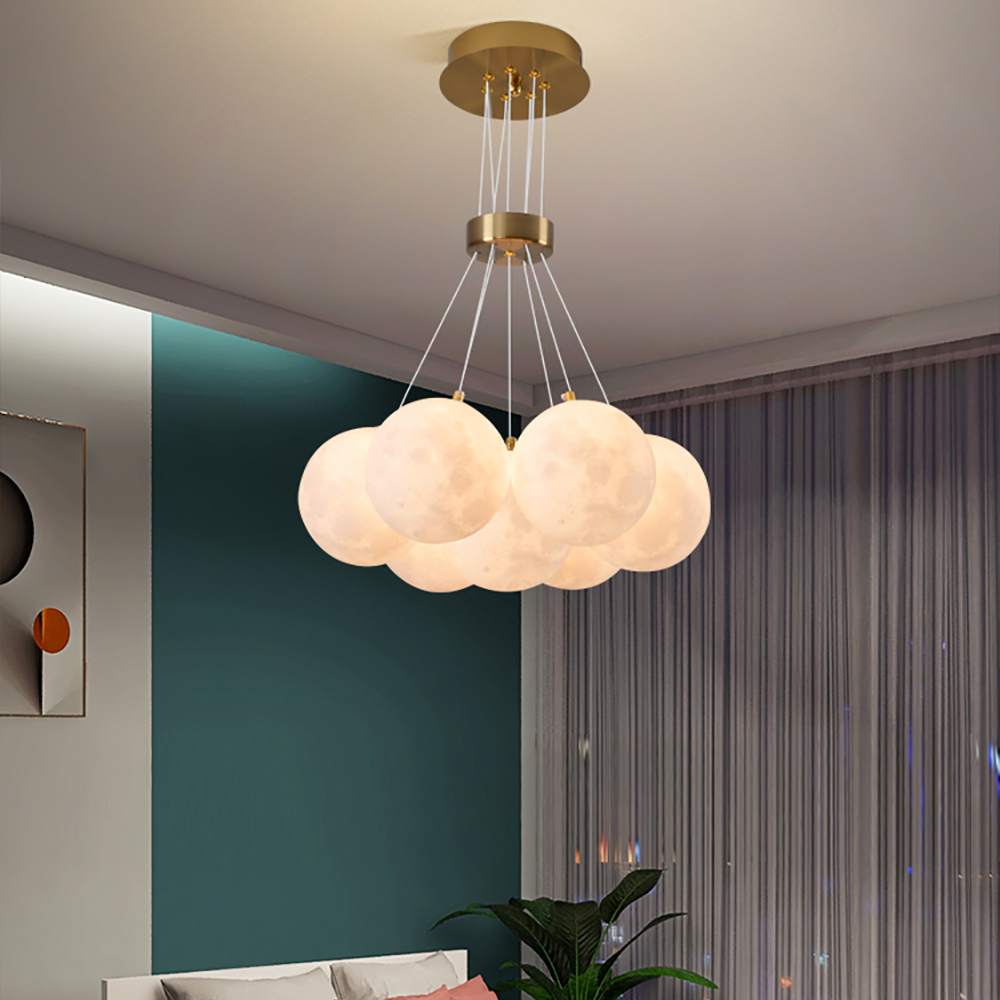 

Modern Linear LED 7-Light 3D PLA Lampshade Pendant Light