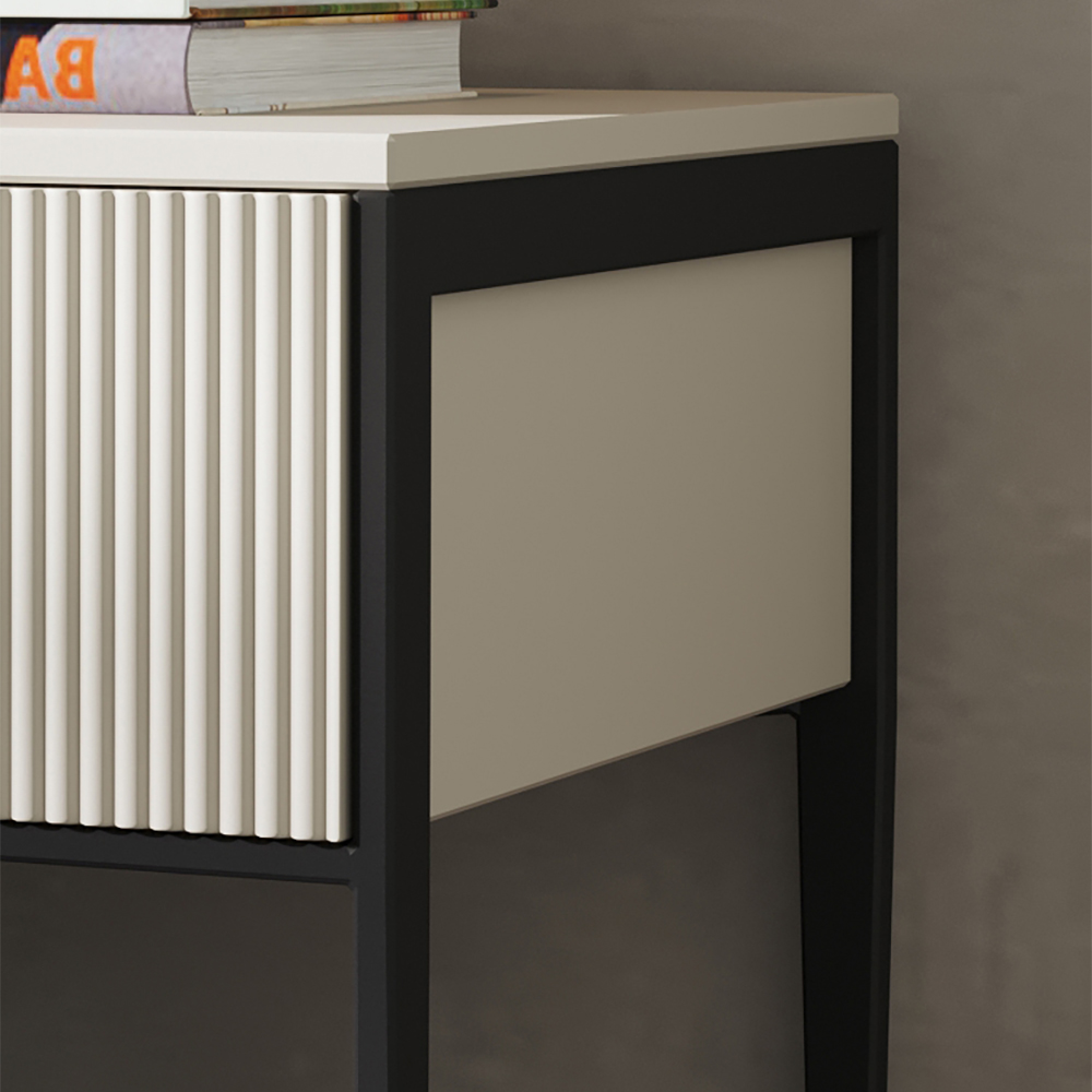 Modern Minimalist Bedside Table with 1 Drawer Nightstand