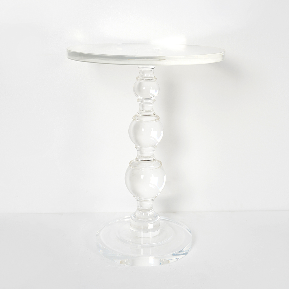 Modern Round End Table Acrylic Side Table