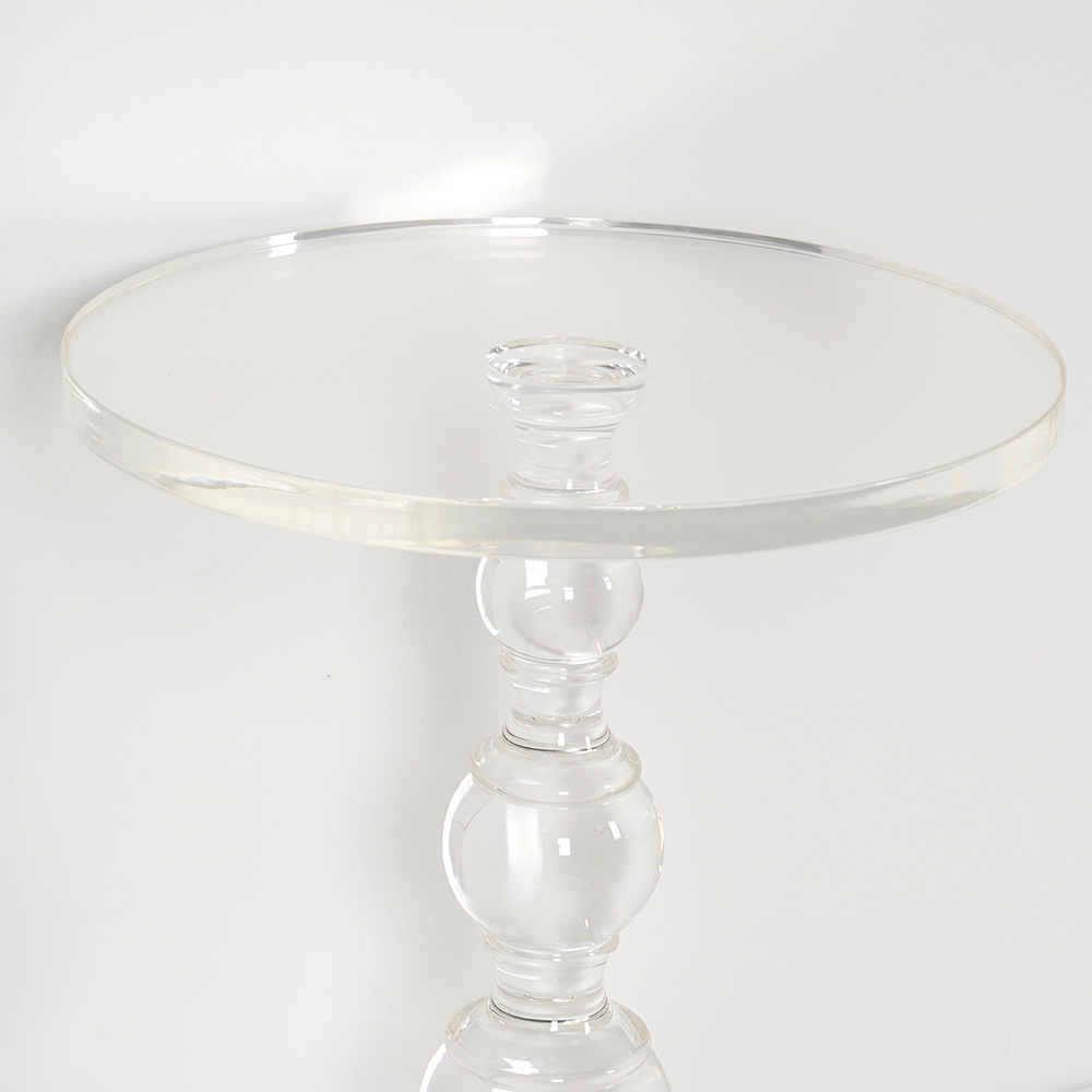 Modern Round End Table Acrylic Side Table