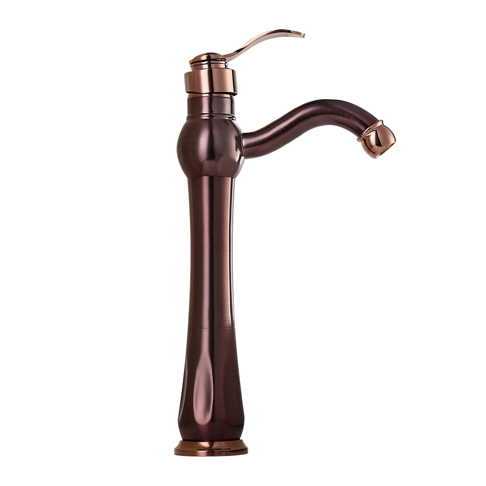 Inias Classic Single Handle Oil Rubbed Bronze Bathroom Vessel Sink