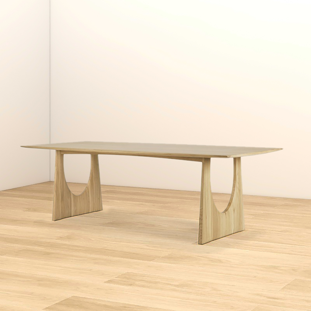 

Rectangular Farmhouse Natural Wood Dining Table