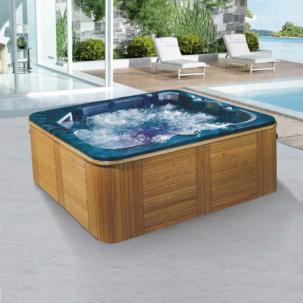 

92.5" Freestanding Acrylic Hot Tub 52-Jet Suitable for 7 Person