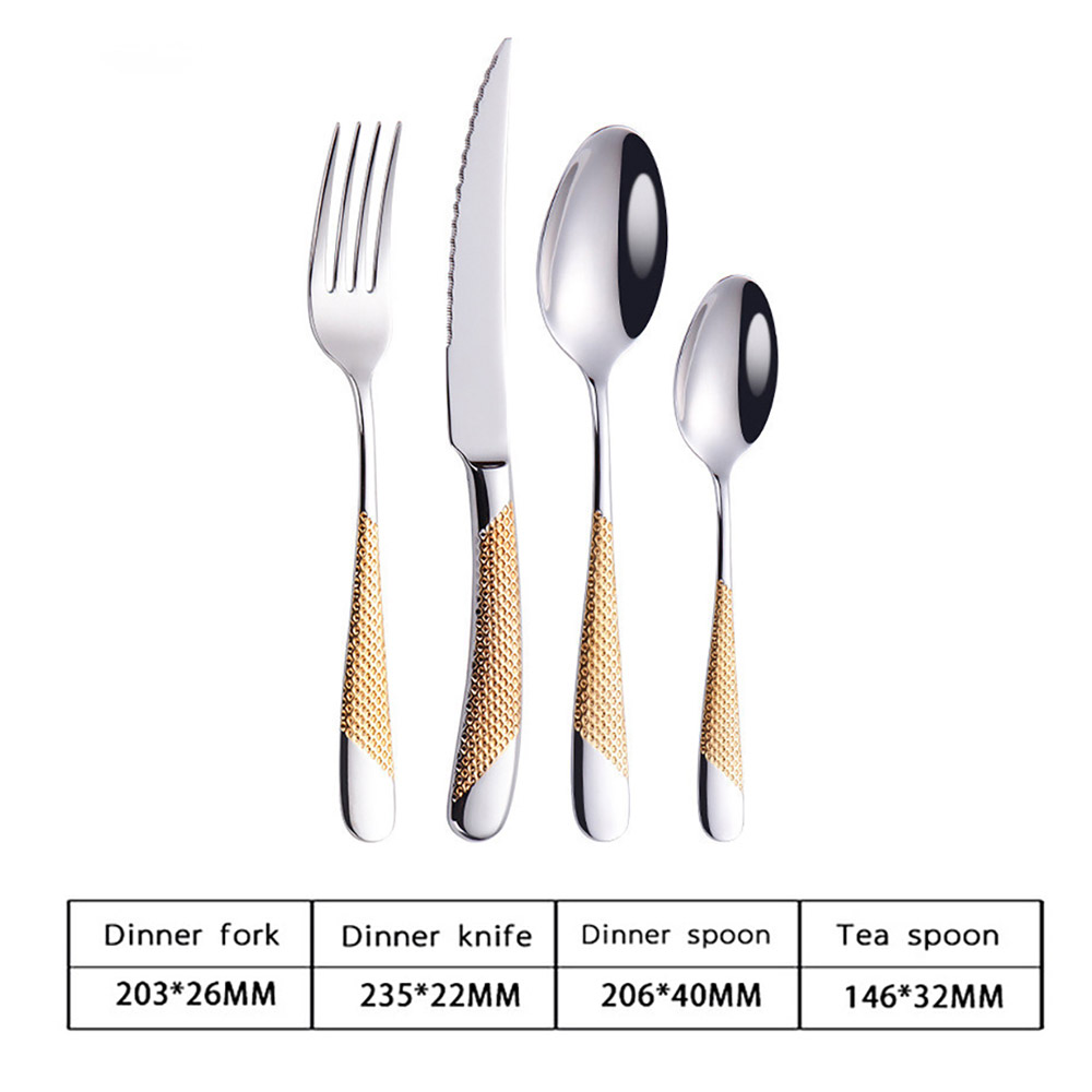 16 Pieces Stainless Steel Flatware Set Cutlery Set, Service for 4