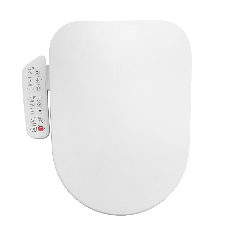 

Round Soft Close Bathroom Automatic Smart Toilet Seat Cover Bidet Heated