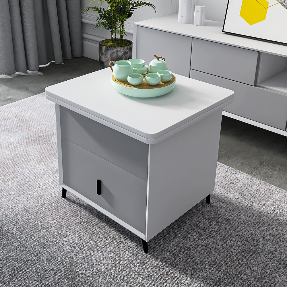 

Contemporary Extendable Multifunctional Coffee Table with Drawers