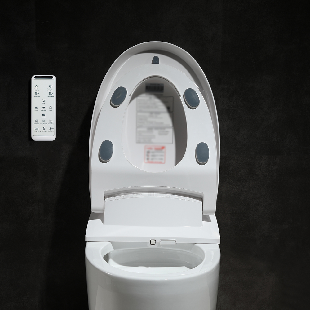 Smart OnePiece Floor Mounted Toilet and Bidet Foot Induction and