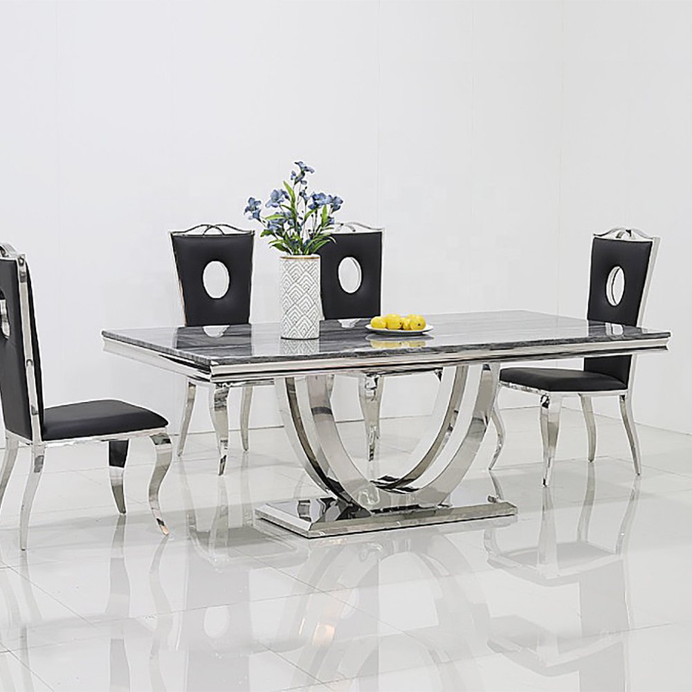 2000mm Contemporary Rectangle Black Dining Table Homary   3ed2878c1e474761ae11f8b8d86fea63 