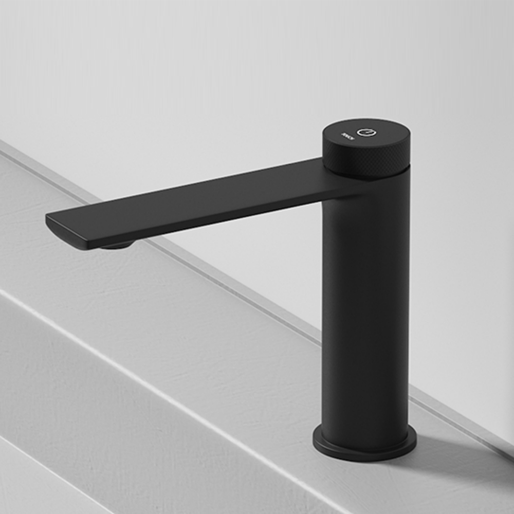 

Simple and Modern Design Single Hole Bathroom Sink Faucet in Matte Black
