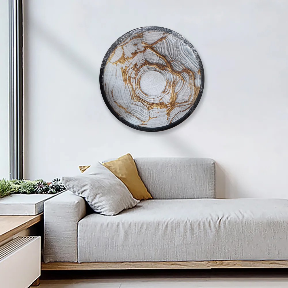 

11.8" Unique Circle Boho Modern Abstract Home Wall Decor