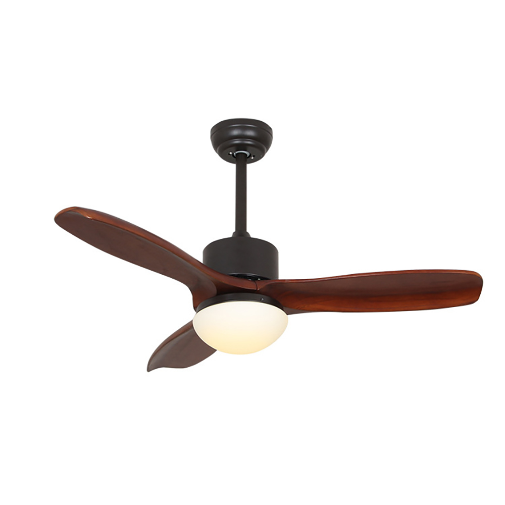 42" 3-Blade Ceiling Fan and Light Kit Included Solid Wood Blades & Remote