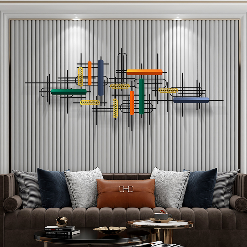 Modern Large Metal Wall Decor Unique Home Hanging Wall Art Decor in ...