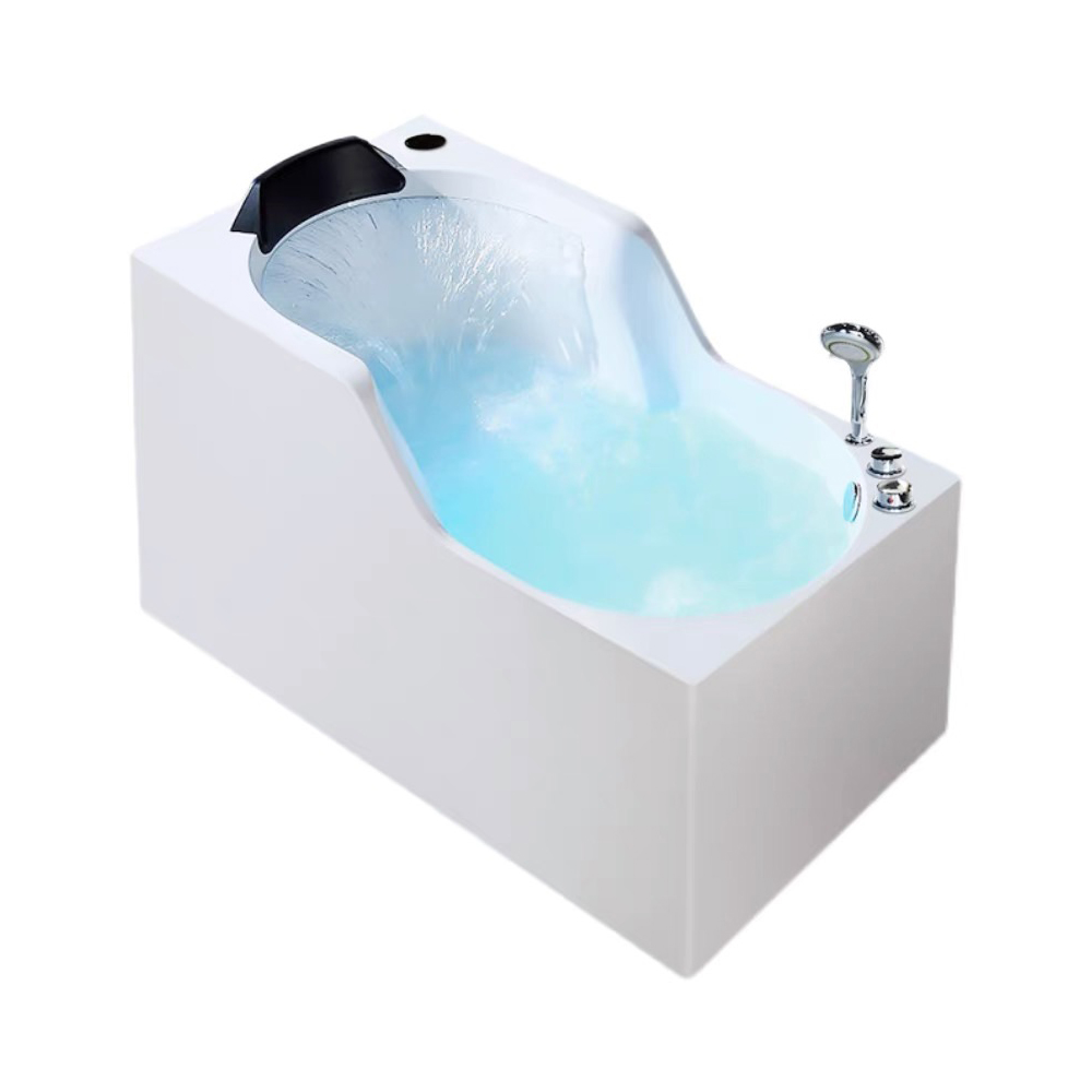 

51'' Acrylic Acupuncture and Surf Massage Bathtub with Seat in White