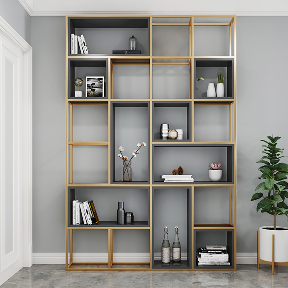 

Nordic Metal Freestanding Shelves Household Screen Entryway Divider
