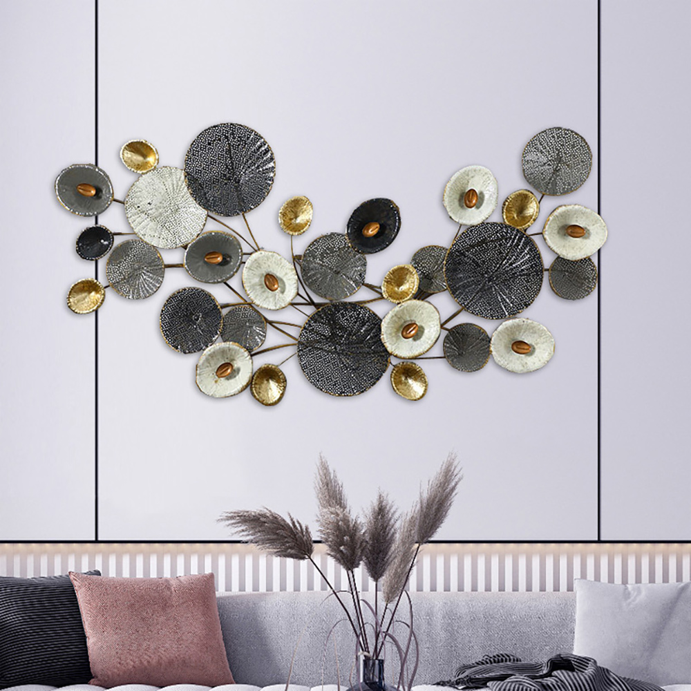 Elegant 3D Metal Wall Decor Creative Plants Home Hanging Art