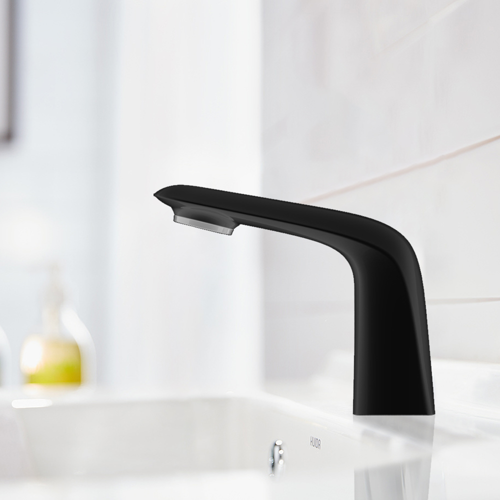 

Single Hole Sensor Sink Faucet Solid Brass in Matte Black