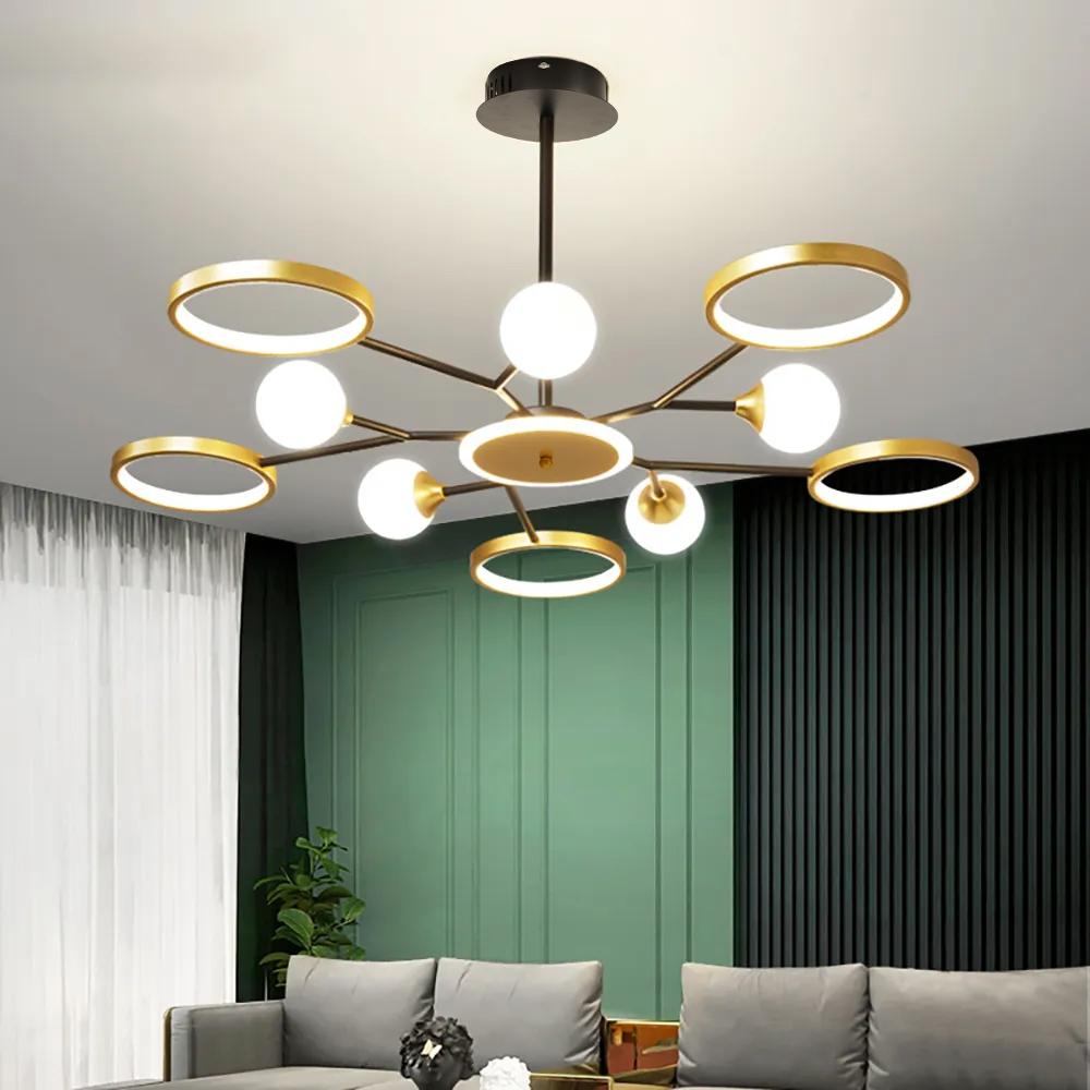 

Modern Nordic Style 10-Light Chandelier 5W Warm Light Chandelier