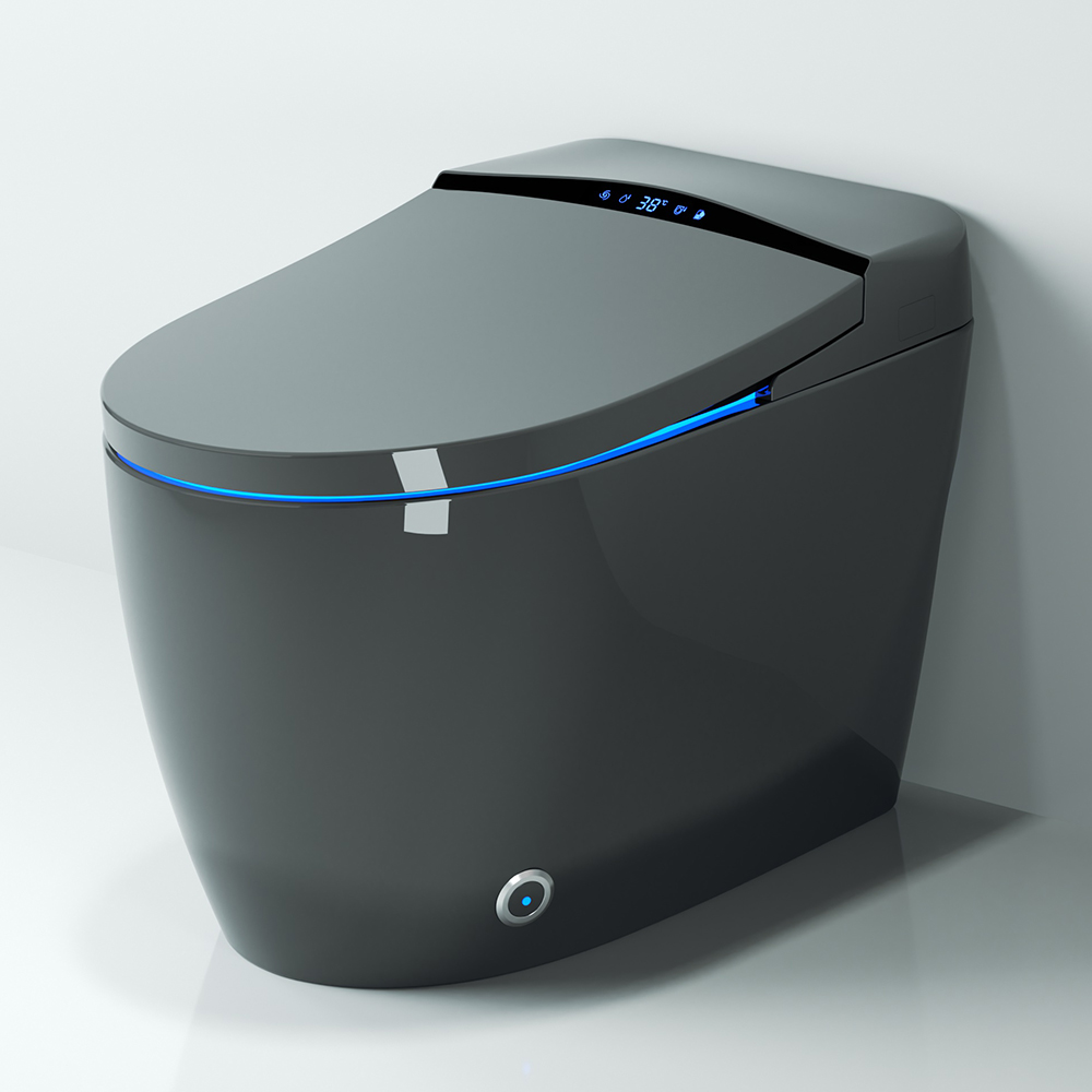 

One-Piece Elongated Smart Toilet Floor Mounted Automatic Toilet Self-Clean