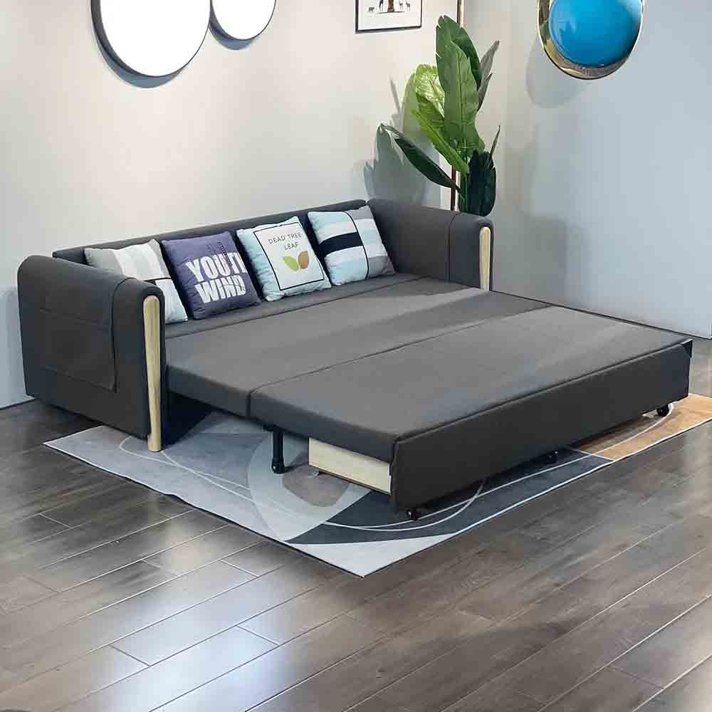 2080mm Full Sleeper Sofa Upholstered Convertible Sofa Bed with Storage