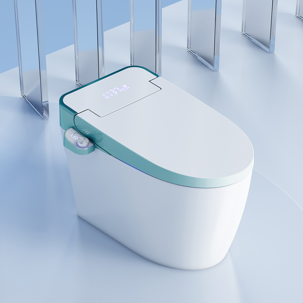 

Elongated One-Piece Smart Toilet Floor Mounted Automatic Toilet Self-Clean