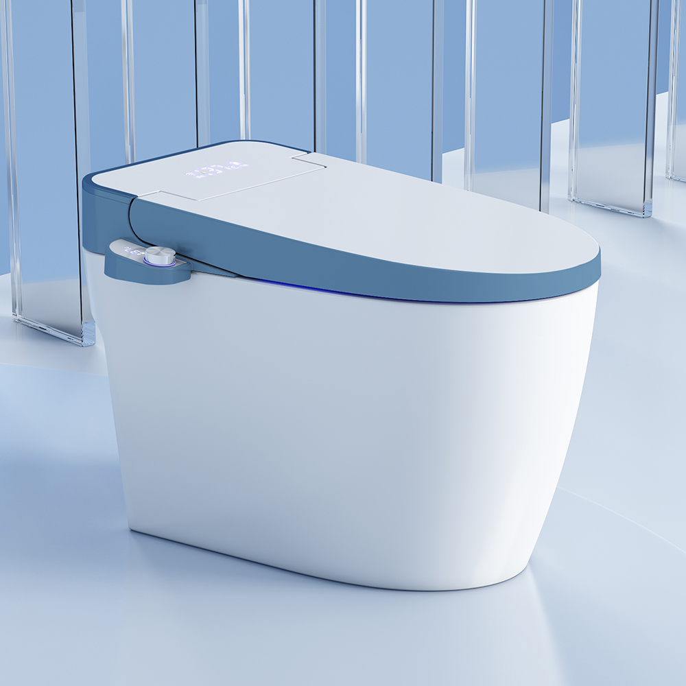 

Elongated One-Piece Smart Toilet Floor Mounted Automatic Toilet Self-Clean